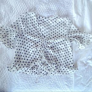 SOLD Elodie Peplum crop top